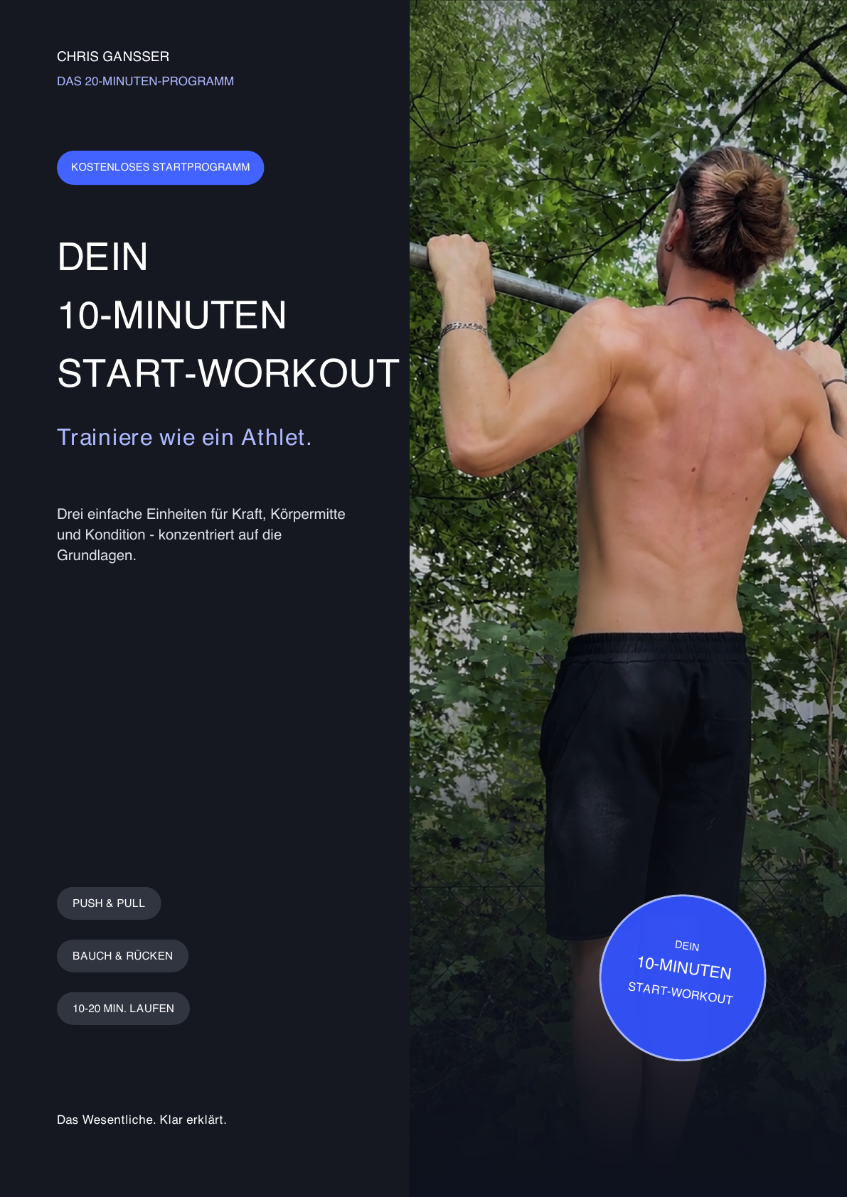 Cover: Dein 10-Minuten-Start-Workout von Chris Gansser